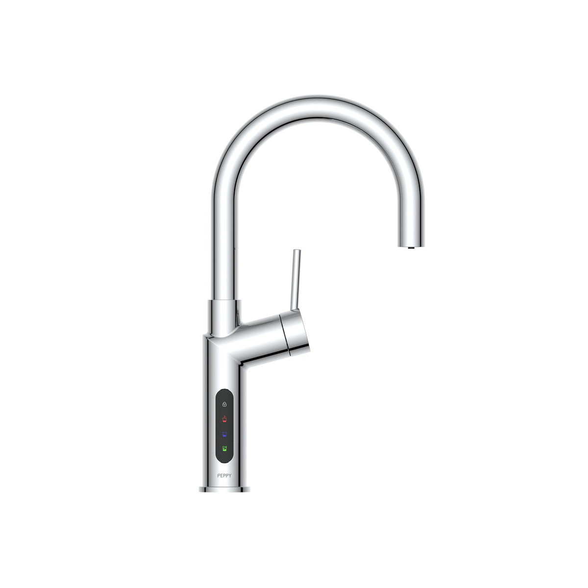 Peppy Taps Signature 5 in 1 Electronic Boiling, Chilled and Sparkling Filtered Tap Chrome