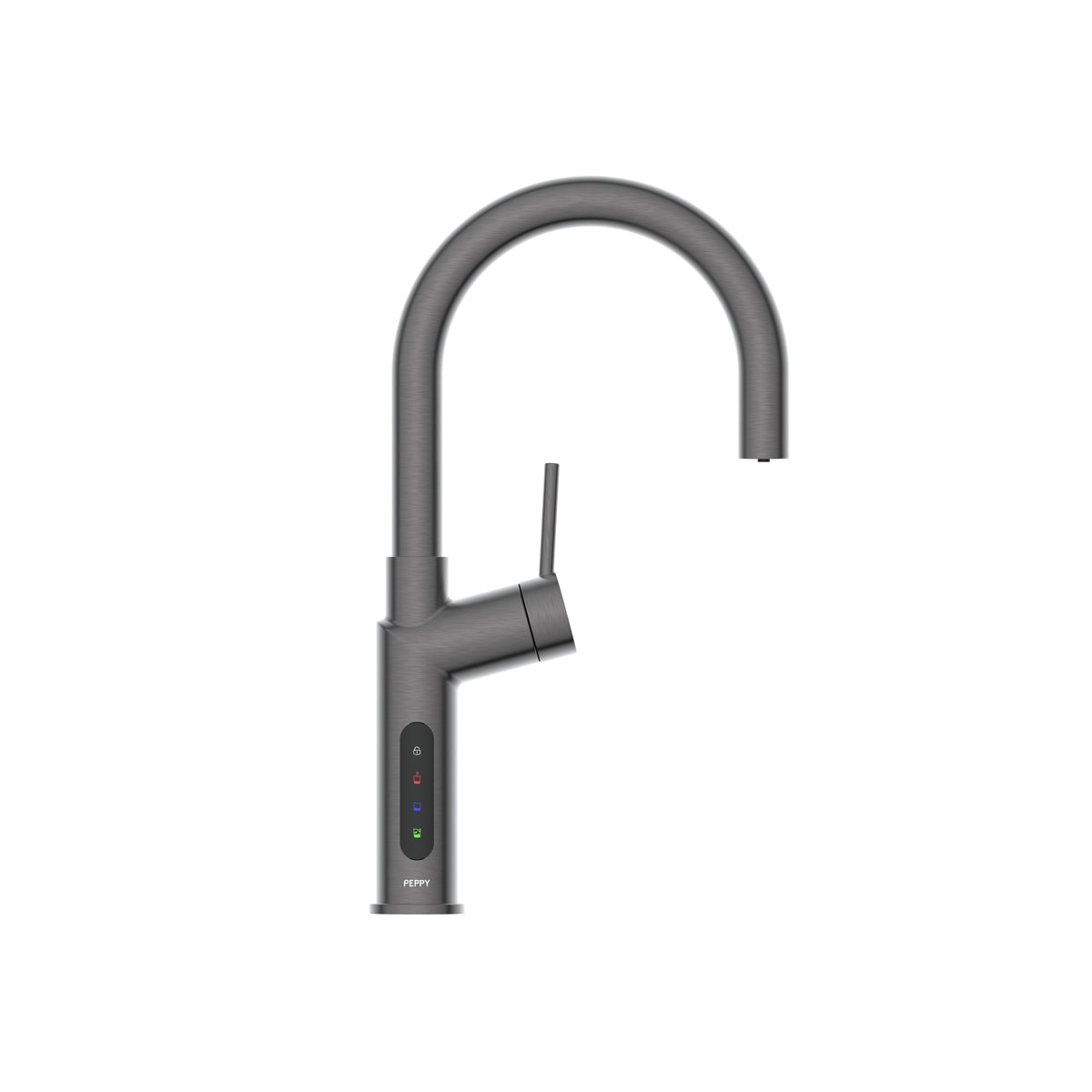 Peppy Taps Signature 5 in 1 Electronic Boiling, Chilled and Sparkling Filtered Tap Gunmetal