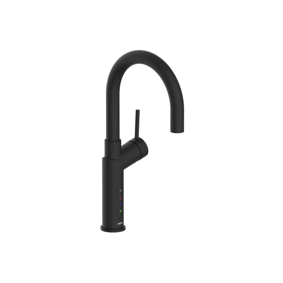 Peppy Taps Signature 5 in 1 Electronic Boiling, Chilled and Sparkling Filtered Tap Matte Black
