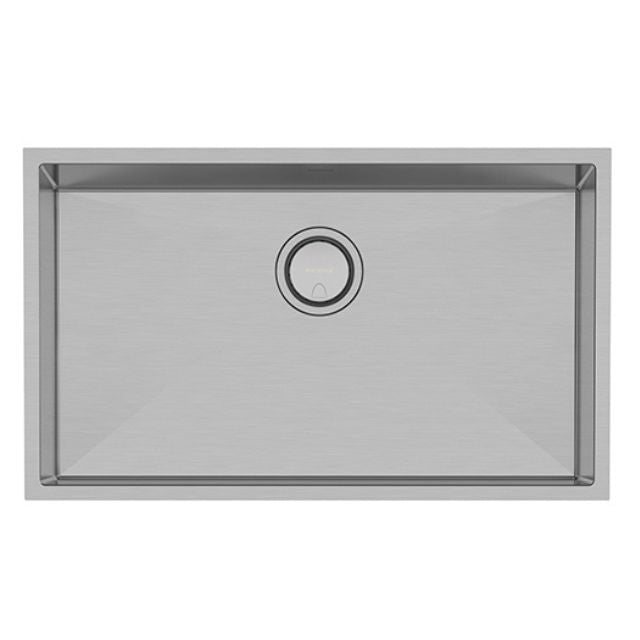 Phoenix 4000 Series extra large single bowl kitchen sink, stainless steel, with centre waste, top view