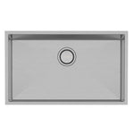 Phoenix 4000 Series extra large single bowl kitchen sink, stainless steel, with centre waste, top view