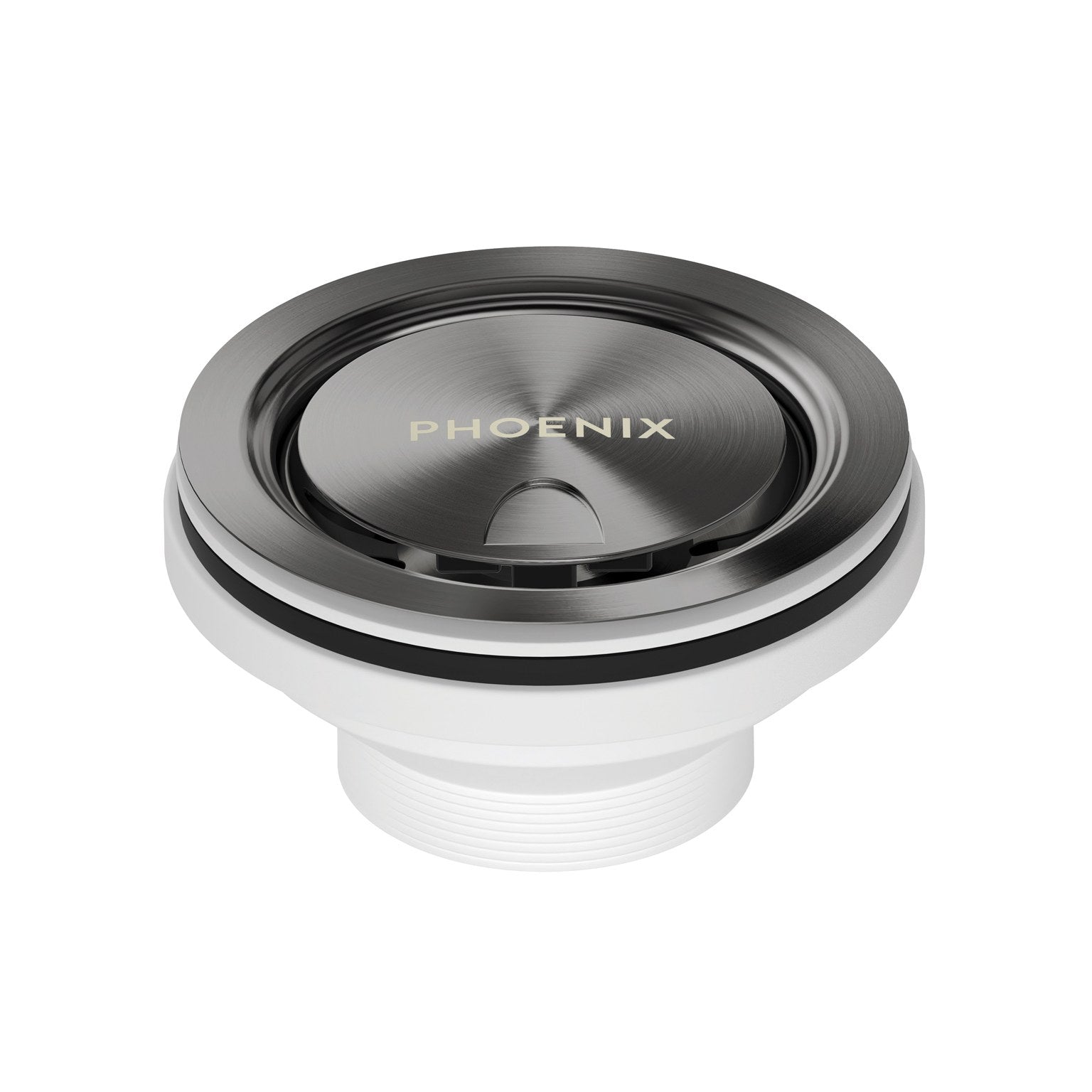 Phoenix 50mm Covered Sink Basket Waste Brushed Carbon