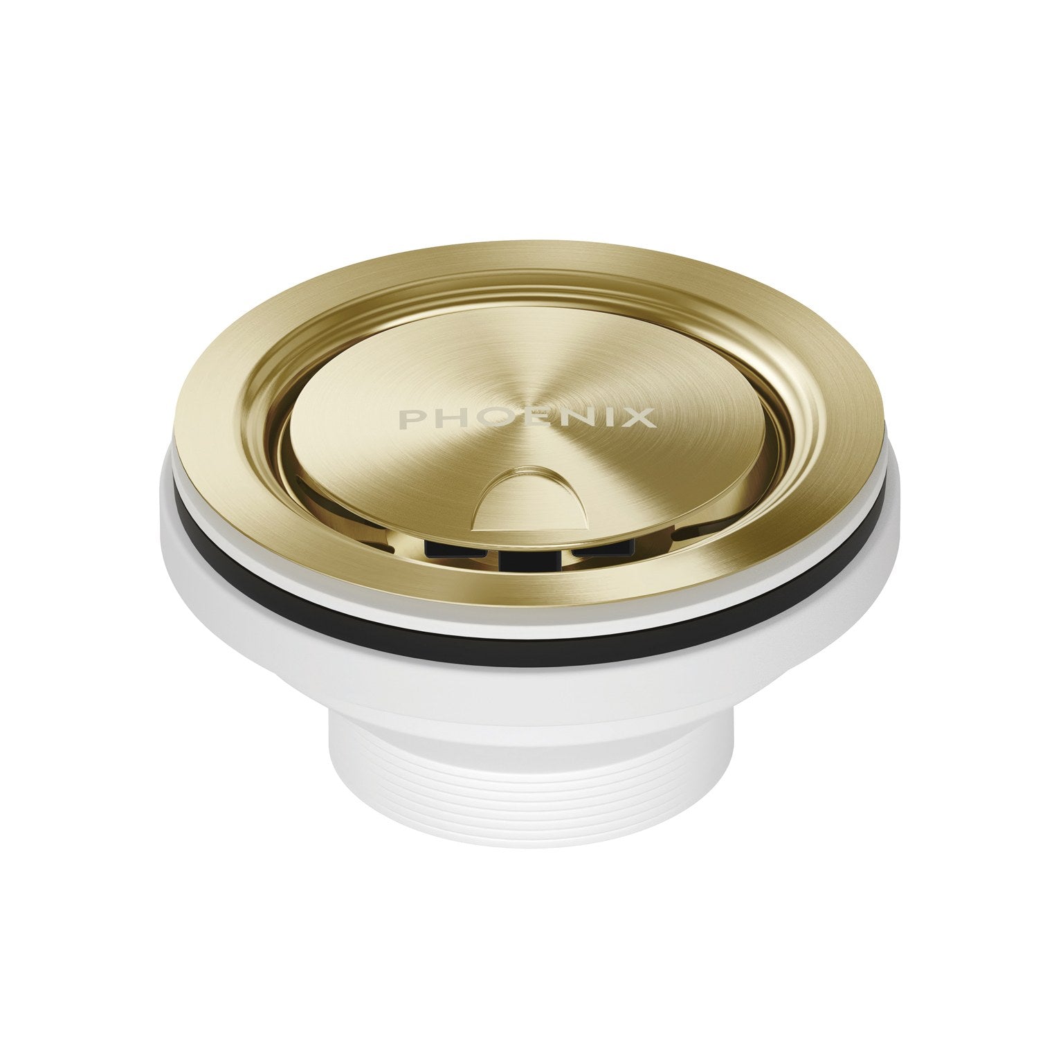 Phoenix 50mm Covered Sink Basket Waste Brushed Gold
