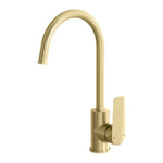 Phoenix Arlo Sink Mixer 6 Star 200mm Gooseneck Brushed Gold