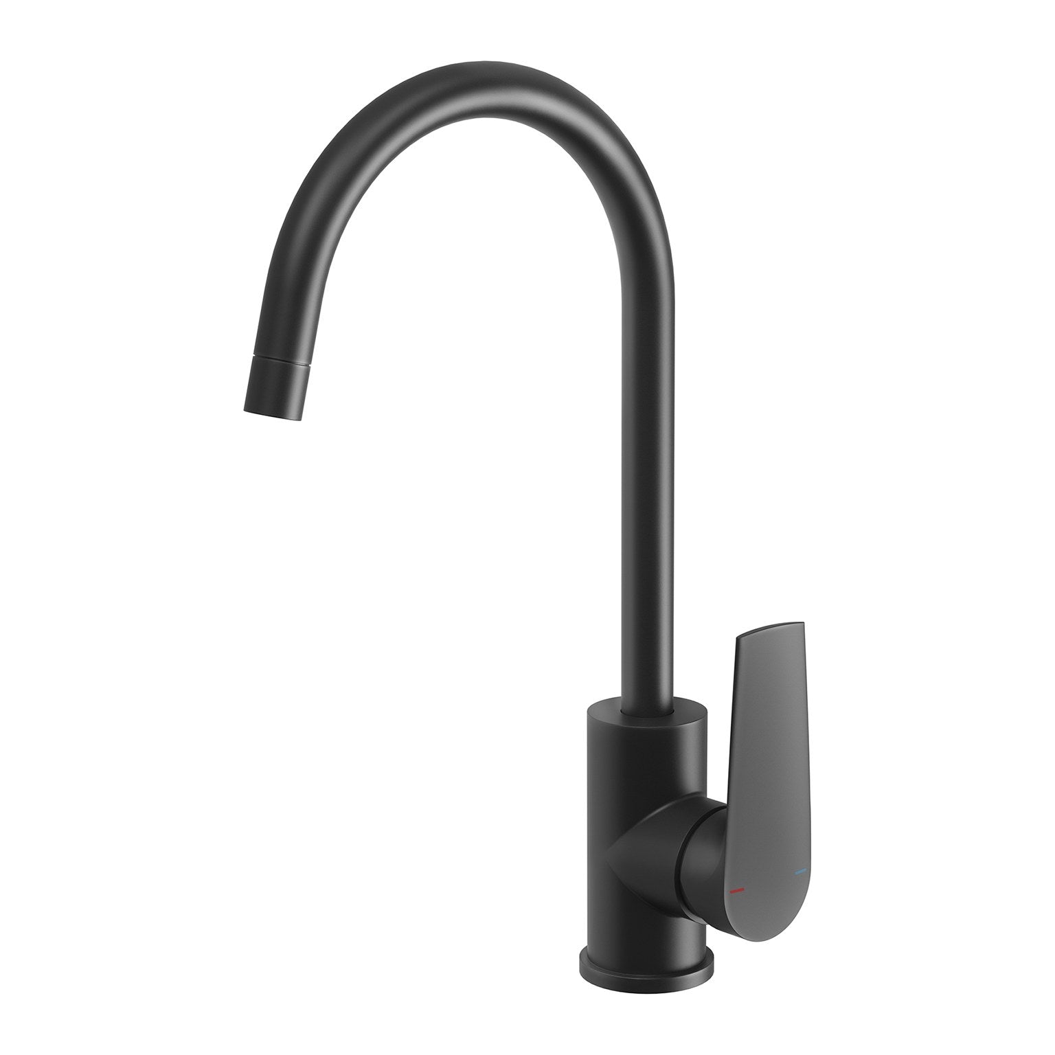 Phoenix Arlo Sink Mixer 6 Star 200mm Gooseneck Matte Black