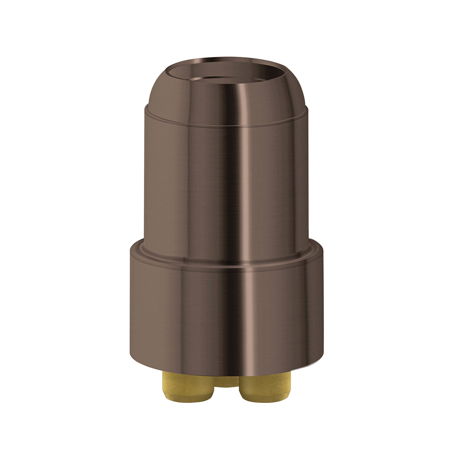 Phoenix Cromford wall mixer body extension in brushed bronze, shown on a white background
