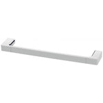Phoenix Gloss chrome hand towel holder, 390mm, wall-mounted bar with square ends