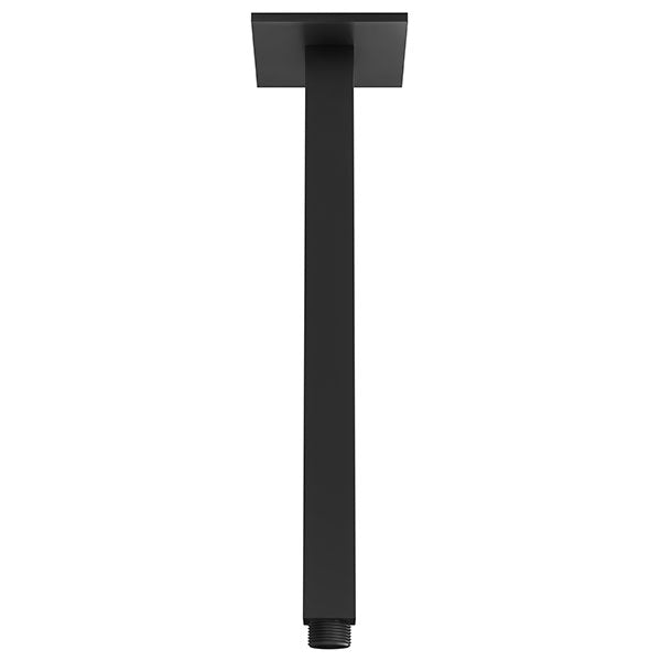 Phoenix Lexi 300mm square ceiling shower arm, matte black