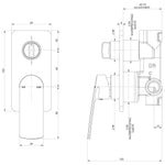 Phoenix Mekko SwitchMix Shower / Bath Diverter Mixer Chrome