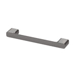 Phoenix Nuage brushed carbon hand towel rail, wall-mounted towel holder in gunmetal finish