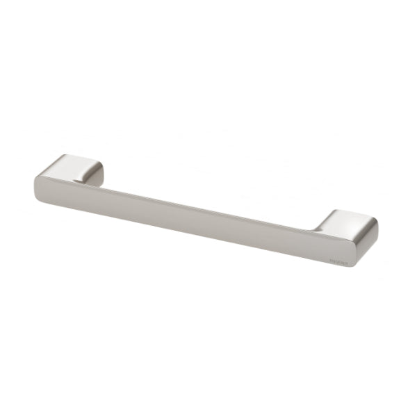 Phoenix Nuage hand towel rail, brushed nickel, curved wall-mounted bathroom accessory