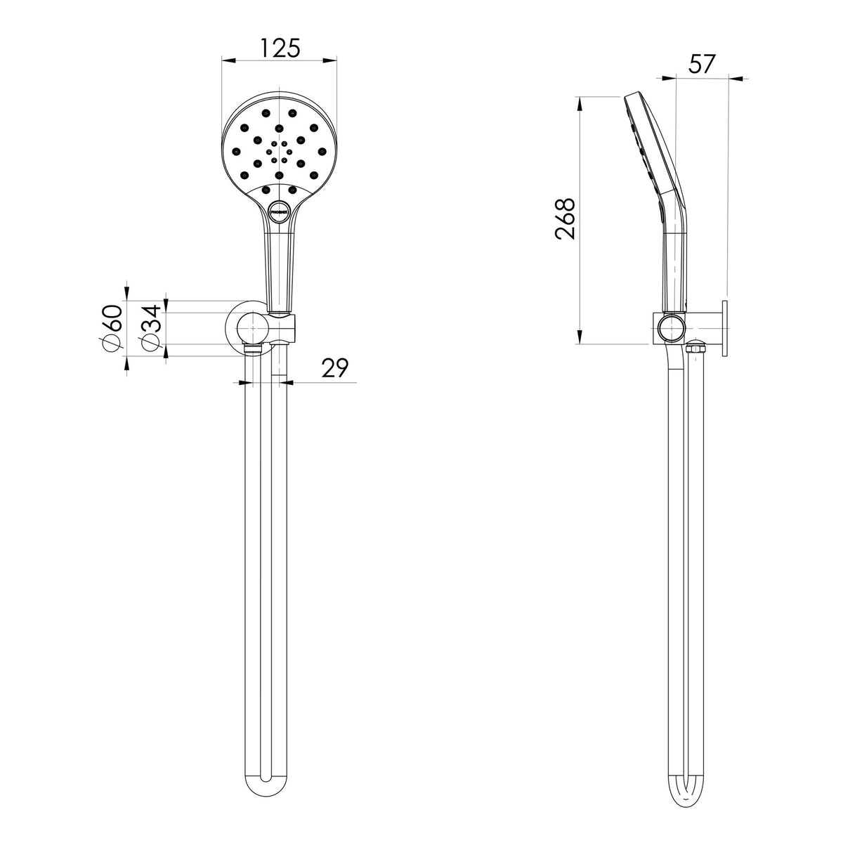 Phoenix Ormond Hand Shower Chrome
