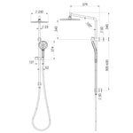 Phoenix Ormond Twin Shower Brushed Nickel