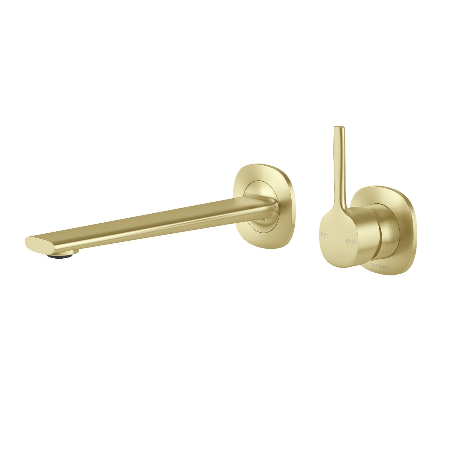 Phoenix Vask SwitchMix Wall Basin / Bath Mixer Set 200mm Pin Up Brushed Gold