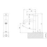 Phoenix Vivid MKII Basin Mixer - Brushed Bronze