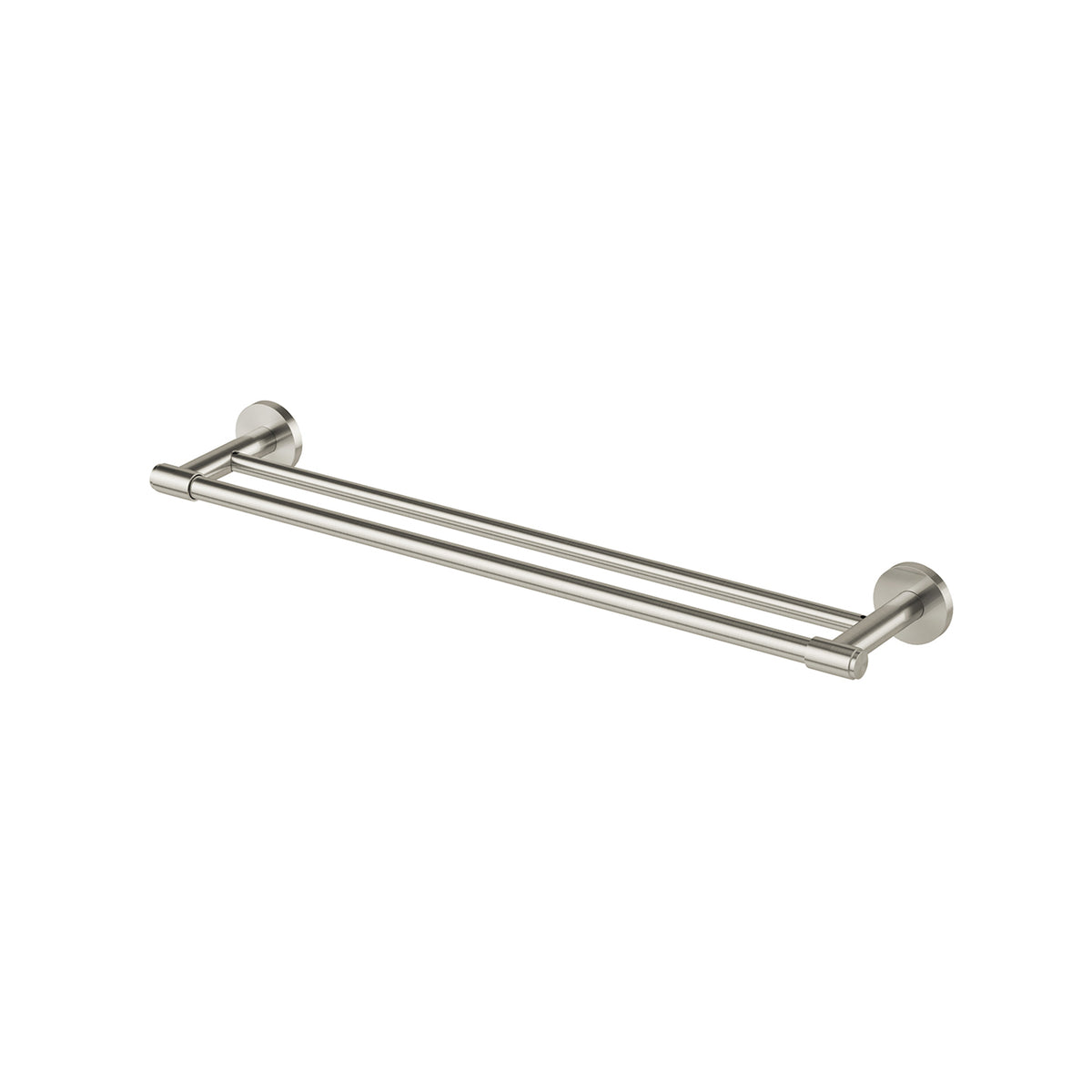 Phoenix Vivid MKII Double Towel Rail 600mm - Brushed Nickel