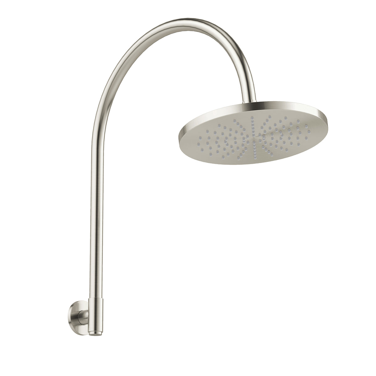 Phoenix Vivid MKII High-Rise Shower Arm & Rose 250mm - Brushed Nickel