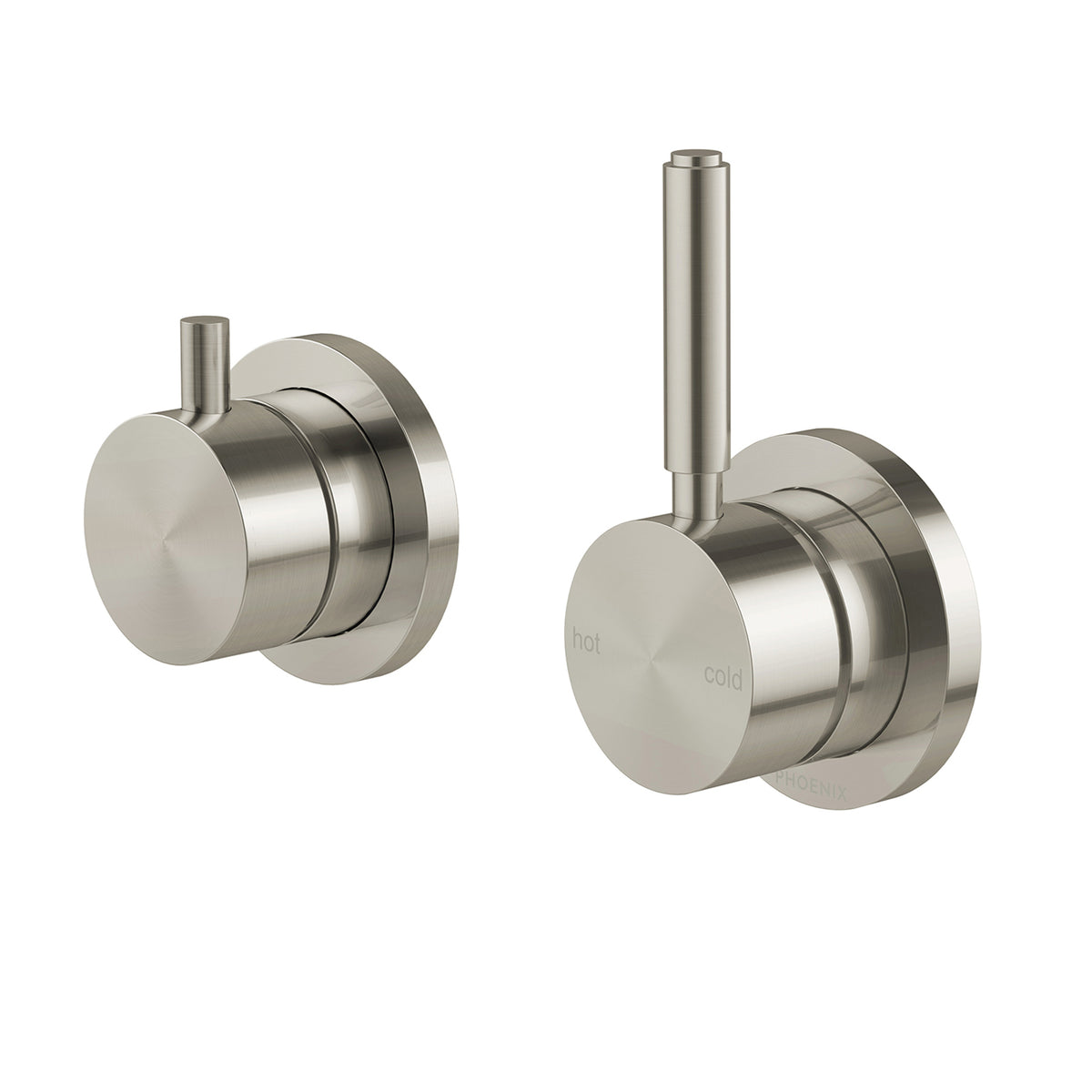 Phoenix Vivid MKII SwitchMix Shower / Bath Diverter Mixer Pin Up - Brushed Nickel