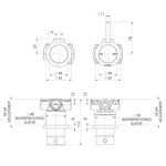 Phoenix Vivid MKII SwitchMix Shower / Bath Diverter Mixer Pin Up - Brushed Nickel