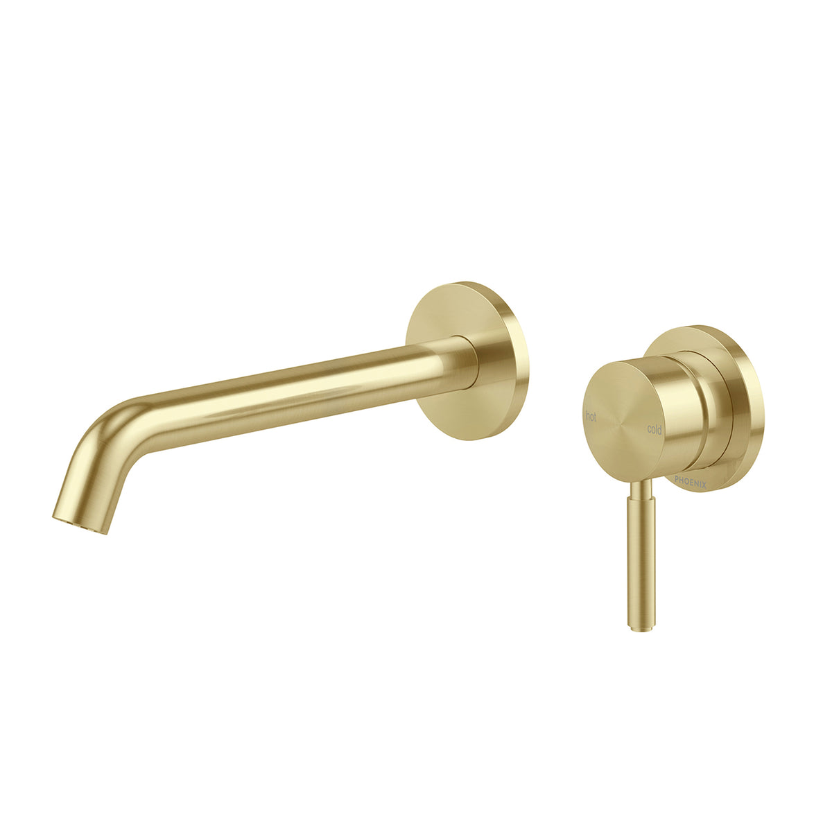 Phoenix Vivid MKII SwitchMix Wall Basin / Bath Mixer Set 200mm - Brushed Gold