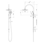 Phoenix Vivid MKII Twin Shower - Brushed Gold