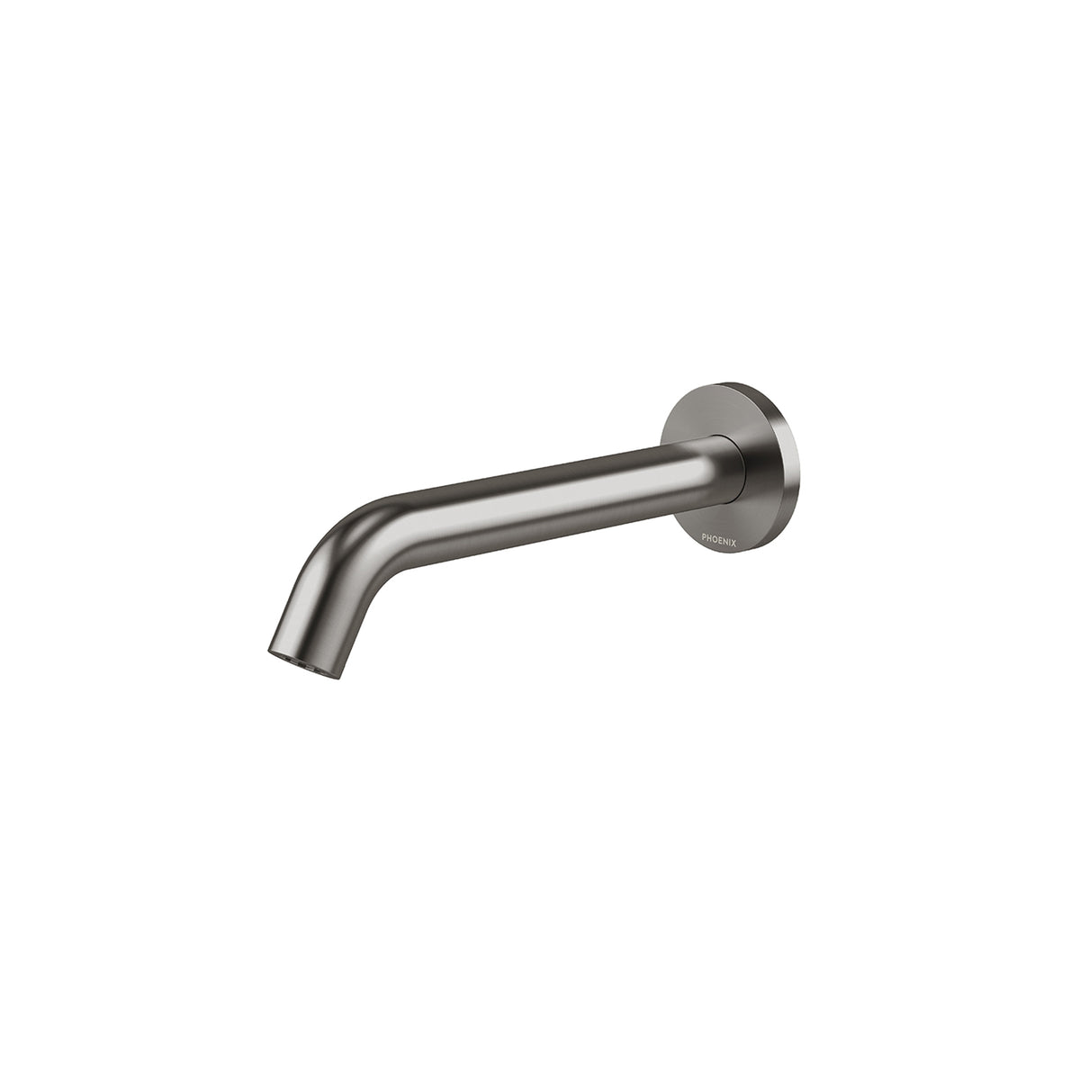 Phoenix Vivid MKII Wall Basin / Bath Outlet 200mm Curved - Brushed Carbon