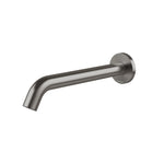 Phoenix Vivid MKII Wall Basin / Bath Outlet 240mm Curved - Brushed Carbon