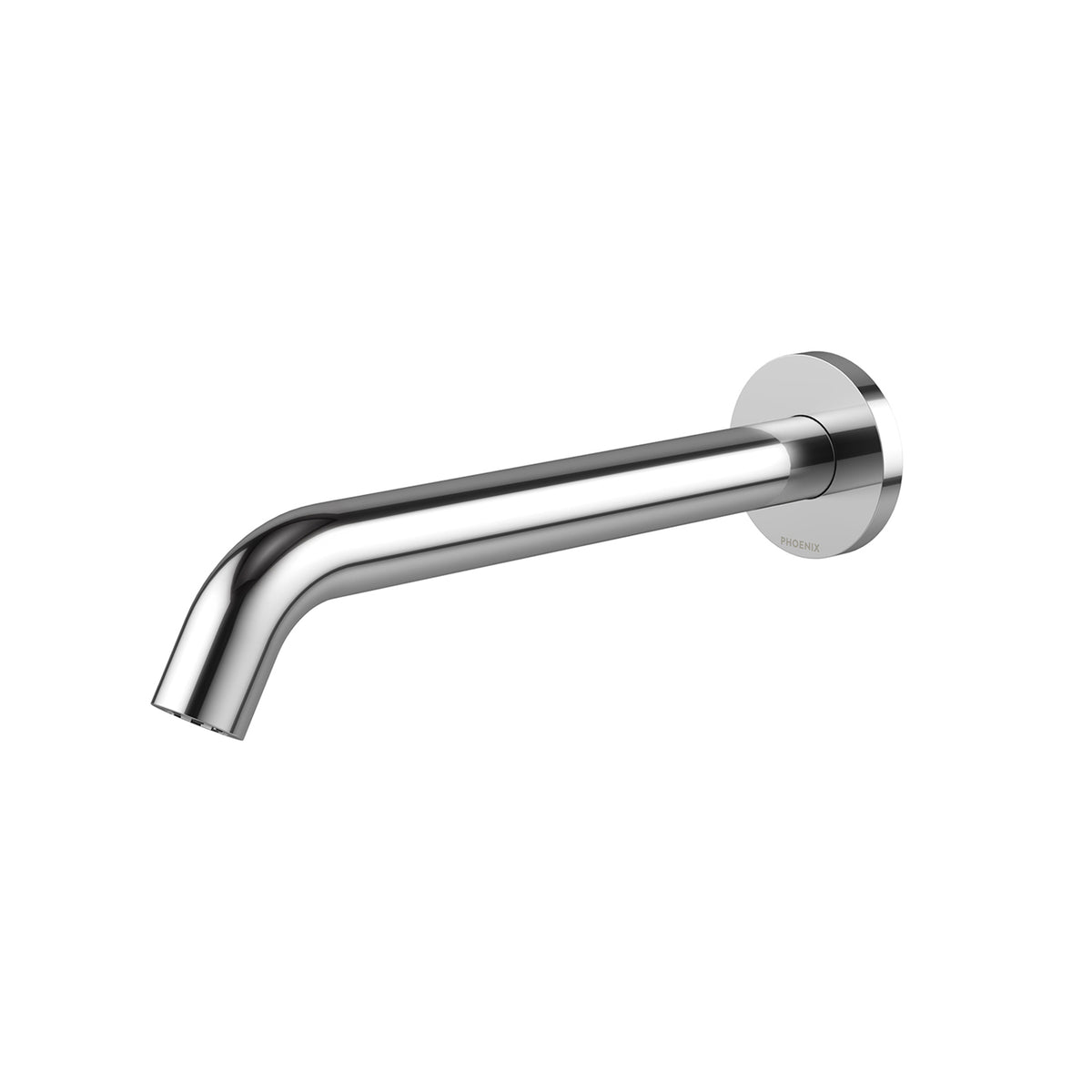 Phoenix Vivid MKII Wall Basin / Bath Outlet 240mm Curved - Chrome