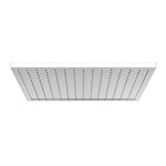 Phoenix Vivid Slimline square chrome ceiling shower head with flush mount design, shown from below