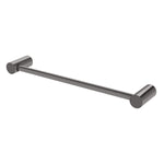 Phoenix Vivid Slimline hand towel rail in brushed carbon, slimline wall-mounted bathroom accessory with concealed fixings