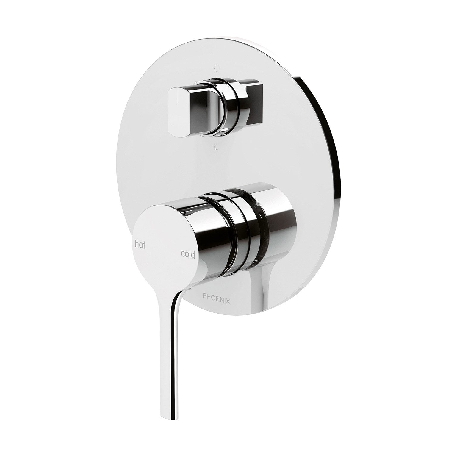Phoenix Vivid Slimline Oval SwitchMix Shower / Bath Diverter Mixer Chrome