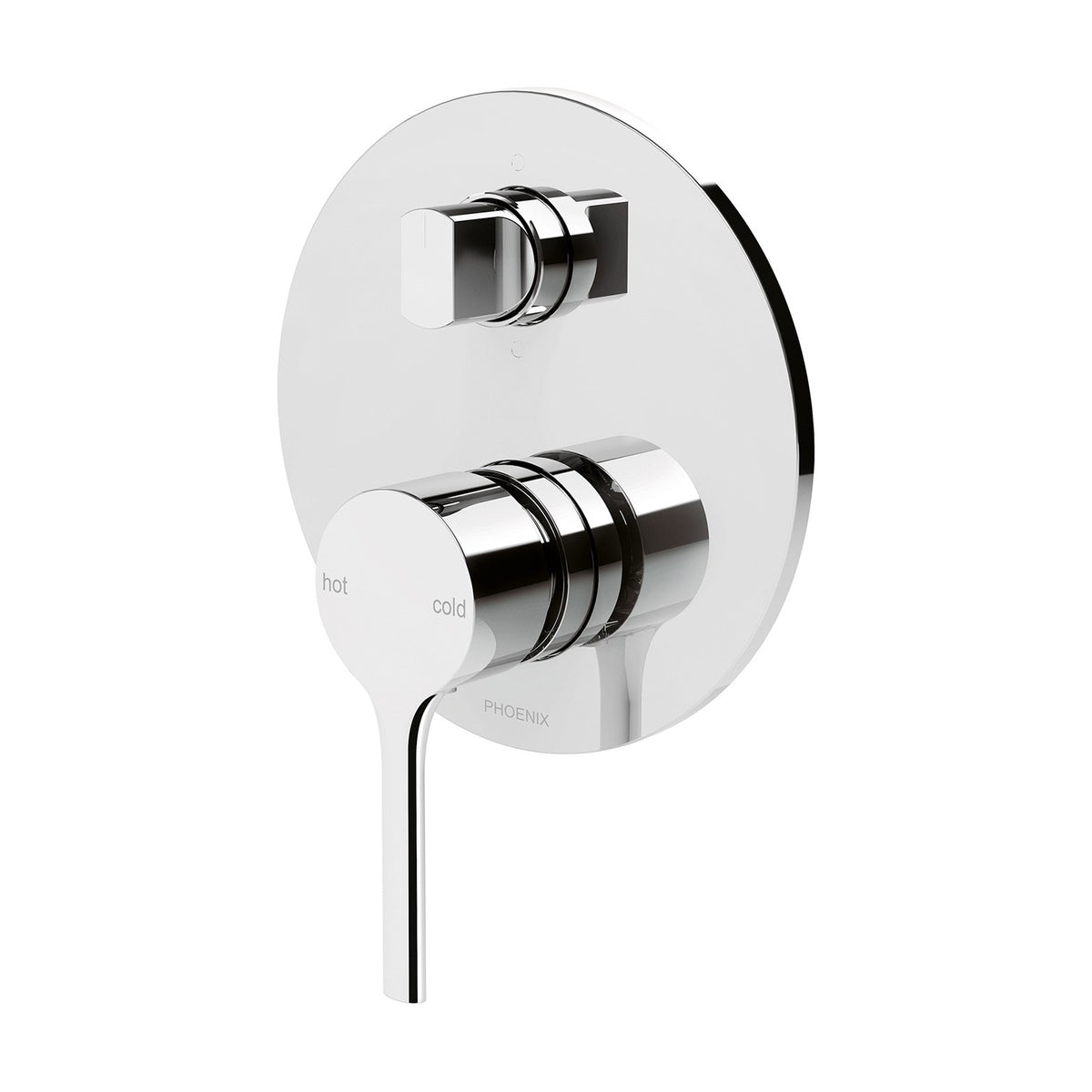 Phoenix Vivid Slimline Oval SwitchMix Shower / Bath Diverter Mixer Chrome