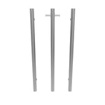 Thermogroup 12V Straight Round Vertical Single Bar Heated Towel Rail - Polished