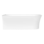 Raymor Alpha Back to Wall Corner Bath White