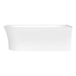 Raymor Alpha Back to Wall Corner Bath White