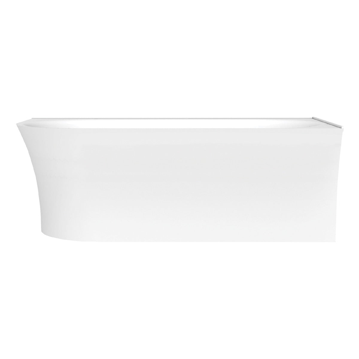 Raymor Alpha Back to Wall Corner Bath White