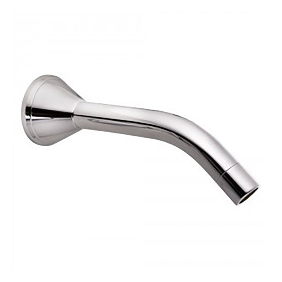 Raymor Atlanta chrome bath wall spout, fixed curved wall-mounted tap in polished finish