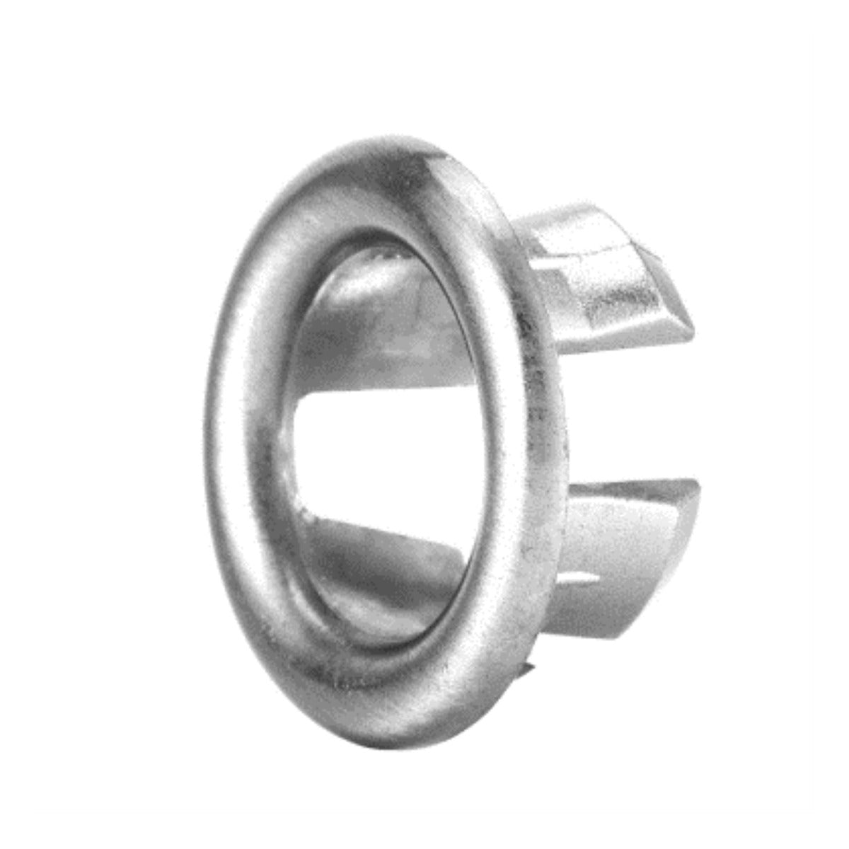 Raymor round basin overflow ring in chrome, small plastic spare part with a clip-in trim finish