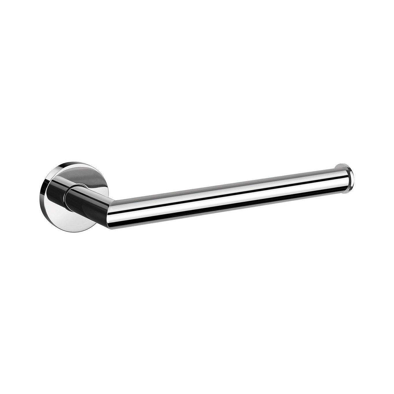 Raymor Boston II chrome hand towel rail, wall-mounted single bar in round brass finish
