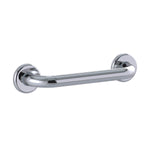 Raymor straight grab rail 300mm polished stainless steel with round wall flanges