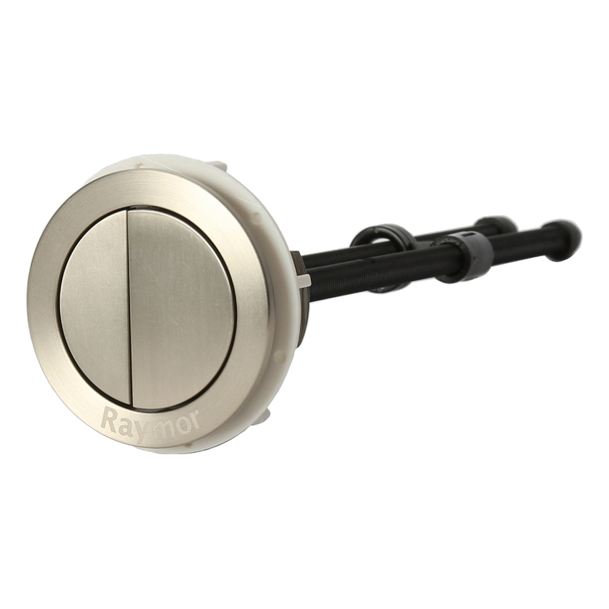 Raymor Cistern Dual Flush Button Brushed Nickel
