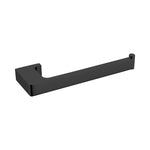 Raymor Edge II black hand towel rail, square wall-mounted bar, product on white background