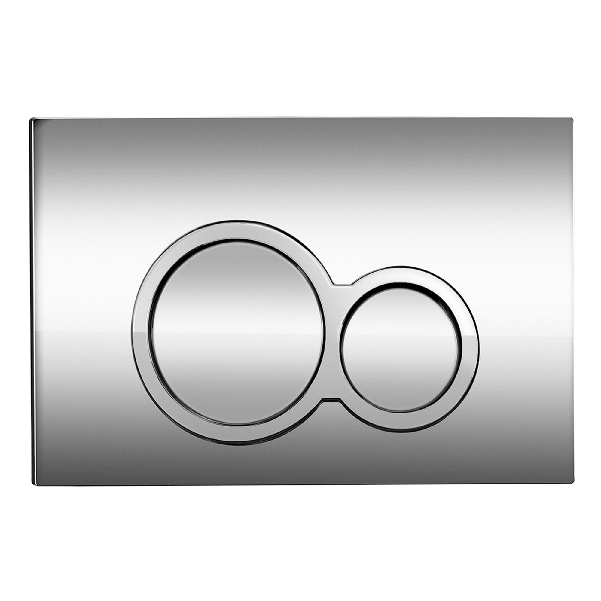 Raymor Round Wall Dual Flush Button Plate Chrome