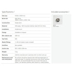 Oliveri Nu-Petite kitchen sink specifications sheet, with brushed stainless steel undermount single bowl and basket waste detail