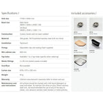 Oliveri Nu-Petite stainless steel 1¾ bowl topmount kitchen sink with 1 tap hole and included accessories spec sheet