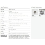 Oliveri Martini stainless steel topmount sink with single bowl, drainer and included basket waste and colander specs layout