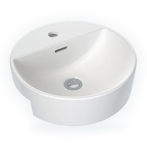 semi recessed basins