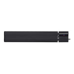 Thermogroup Lotus black wall-mounted outdoor heater with slim remote control display