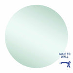 Thermogroup Rio round glue-to-wall mirror, polished edge, 900mm diameter, frameless with wall adhesive icon