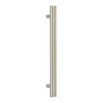 Thermogroup Thermorail vertical heated towel rail, brushed nickel, round triple tube profile